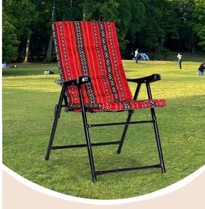 Silla de Camping Plegable Portátil de <span class=keywords><strong>Hierro</strong></span> para Exteriores, Venta al por Mayor de Fábrica, Diseño y Color Personalizados, Fácil de Transportar para Hoteles y Almacenes - Product Image 6