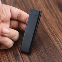 Briquet coupe-vent tendance SUP Green Flame, briquet créatif en métal rechargeable ultra-fin pour cigarettes