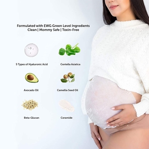 Vitamin <span class=keywords><strong>C</strong></span> & axit hyaluronic truyền chăm só<span class=keywords><strong>c</strong></span> <span class=keywords><strong>c</strong></span>ơ thể làm săn chắ<span class=keywords><strong>c</strong></span> bụng mang thai tấm mặt nạ dưỡng ẩm bụng - Product Image 4