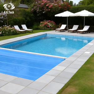 Cubierta para Piscina de PVC con Aislamiento Térmico Solar Water Crown, Accesorios para Piscinas de Hoteles y Villas al Aire Libre - Product Image 5