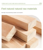 Pieds de meubles ZERUN antidérapants en bois massif à grain doré, robustes, pour chambre à coucher, bureau à domicile, armoire, salon, appartement