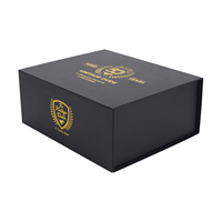 Boîtes pliantes magnétiques de luxe haut de gamme avec finition brillante et doublure en éponge, personnalisables pour cadres photo