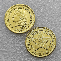 Pièces de monnaie commémoratives Stella des États-Unis de 4 dollars de 1879, cadeaux, décoration de la maison