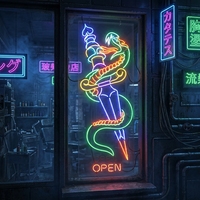 Enseigne néon LED personnalisée Noël Halloween pour tatouage et piercing, enseigne lumineuse néon sur mesure pour affichage de salon de tatouage et de piercing