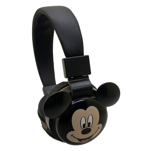 Minnie Baby Mickey Mouse Wireless Over-Ear Headset for Kids Cute Cartoon BT Headphones with LED Battery Indicator Mario Bob Bros