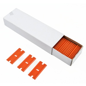 <b>Plastic</b> Scraper Single <b>Edge</b> Razor Blade Double,<b>Edged</b> <b>Plastic</b> Razor Scraper Blades - Product Image 4
