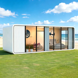 Casa Cápsula de Acero Pre-fabricada y Completamente Amueblada con Sala de Estar, Cocina, Dormitorio y Baño para Alojamiento en Lugares Turísticos, Diseño 3D Gratuito - Product Image 2