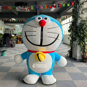 Disfraz Inflable <span class=keywords><strong>de</strong></span> <span class=keywords><strong>Doraemon</strong></span> con Orejeras, Uniforme para Parque Temático, Halloween, Espectáculos, Fiestas, Cosplay - Product Image 1