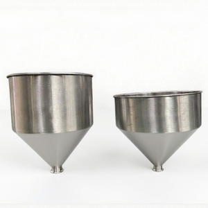 Entonnoir de cuisine en acier inoxydable poli 304 personnalisé avec couvercle <span class=keywords><strong>d</strong></span>'étanchéité pour <span class=keywords><strong>machine</strong></span> de remplissage haute pression grande capacité - Product Image 1