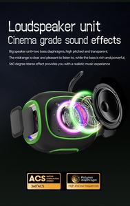 Enceintes sans fil IPX5 étanches, son surround stéréo, basses puissantes, lumières LED RVB, équipement audio extérieur pour magasin - Product Image 3