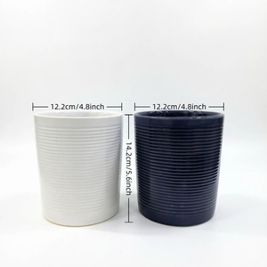 Nouveauté 2026 : Pots <span class=keywords><strong>de</strong></span> fleurs en céramique côtelée minimalistes pour la <span class=keywords><strong>d</strong></span>écoration moderne <span class=keywords><strong>de</strong></span> la maison et du jardin, plantes et fleurs <span class=keywords><strong>d</strong></span>'intérieur - Product Image 2