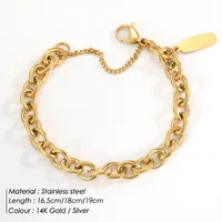 Bracelet chaîne en acier inoxydable punk fait main EManco, bijoux de mode, cadeau pour femme, fête d'anniversaire, dropshipping, vente en gros