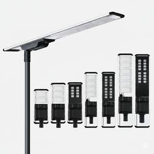 Farola Solar LED Integrada para Exteriores (40W-80W) - IP68 Impermeable, Origen Estadounidense, Temperatura de Color 2700K-6500K, RA>70 - Product Image 5