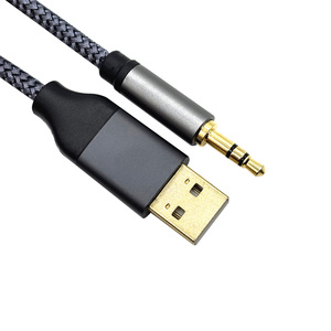 Cable de Audio USB <span class=keywords><strong>a</strong></span> 3.5mm, <span class=keywords><strong>Adaptador</strong></span> USB-<span class=keywords><strong>A</strong></span> <span class=keywords><strong>a</strong></span> <span class=keywords><strong>3.5</strong></span> TRS Aux <span class=keywords><strong>Jack</strong></span>, Conector Chapado en Oro con Trenzado de Nailon para PC, Laptop, Altavoces y Auriculares - Product Image 5