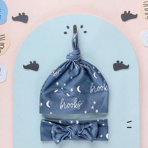 Écharpe imprimée en coton <span class=keywords><strong>pour</strong></span> emmailloter, ensemble <span class=keywords><strong>de</strong></span> trois pièces en tissu <span class=keywords><strong>pour</strong></span> bébé printemps et été - Product Image 4