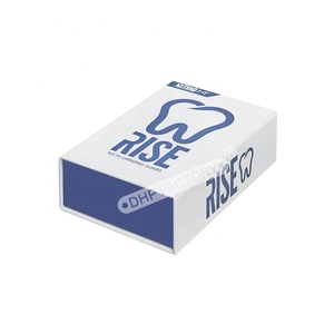 Magnetic Flap Lid Glossy Spot UV Logo Rigid Cardboard Premium Teeth Whitening Paper Cosmetic Box Packaging