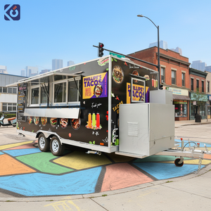 CAMPTRL Chariot de restauration mobile de qualité supérieure entièrement équipé, <span class=keywords><strong>camion</strong></span> de restauration rapide avec cuisine complète pour restaurants de restauration rapide - Product Image 1