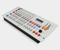 Carte de contrôle d'éclairage DMX simple 240, console d'éclairage de scène de niveau d'entrée avec faders de canal pour les petits spectacles, éclairage d'événements