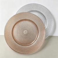 Grande assiette à fruits en verre de style européen de luxe avec bord doré, plateau rond créatif pour bonbons, noix et présentation de desserts