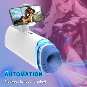 Vagine Masturbator mainan anak laki-laki seks Cup masturbasi Vibrator otomatis mesin stroker pria bebas genggam dapat disesuaikan untuk pria - Product Image 2