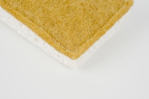 Éponge à vaisselle en coton avec boucle de suspension, sans colle, cousue, écologique, pour le nettoyage des ustensiles de cuisine et de la salle de bain - Product Image 2