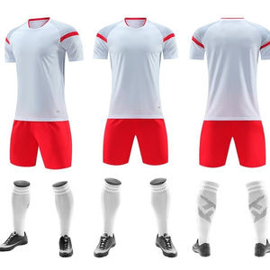 Voetbalsportuniformen Met Korte Mouwen Sneldrogend En Diy-Vriendelijk Voor Zomercompetities - Product Image 3