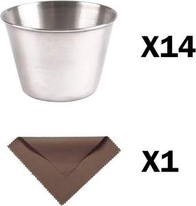 Vasos de Chupito Pequeños de Acero Inoxidable de 65 ml (2.2 oz) al por Mayor para Whisky, Vodka, Café, Agua y Zumo - Product Image 4