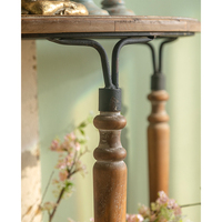 Campagne française artistique industriel rustique fer rétro bureau à domicile console tables d'affichage en bois contemporaines