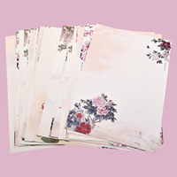 Bloc-notes décoratif floral personnalisé avec fonction anti-roulement, portable et coloré, en papier offset 100 % pâte de bois, motif feuille