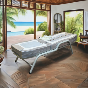 Cama de Masaje de Jade con Terapia Térmica Plegable para Uso Doméstico V3 con <span class=keywords><strong>Rodillo</strong></span> de Piedras Calientes para Sesiones Terapéuticas - Product Image 2