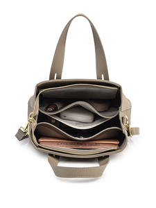 กระเป๋าสะพายข้างผู้หญิงสไตล์วินเทจลำลอง ปิดด้วยซิป น้ำหนักเบา สายสะพายถอดได้ ความจุเยอะ กันน้ำ - Product Image 5