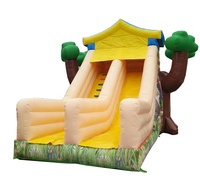 Orient Inflatables commercial jungle gonflable eau sèche toboggan gonflable forêt maison toboggan