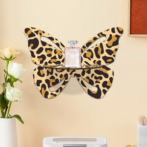 Estante Flotante de Pared con Estampado de Leopardo y Mariposas, Estilo Coquette Y2K, para Exhibir Perfumes, Decoración para <span class=keywords><strong>Dormitorio</strong></span> de Adolescentes, 21x29.5cm - Product Image 1