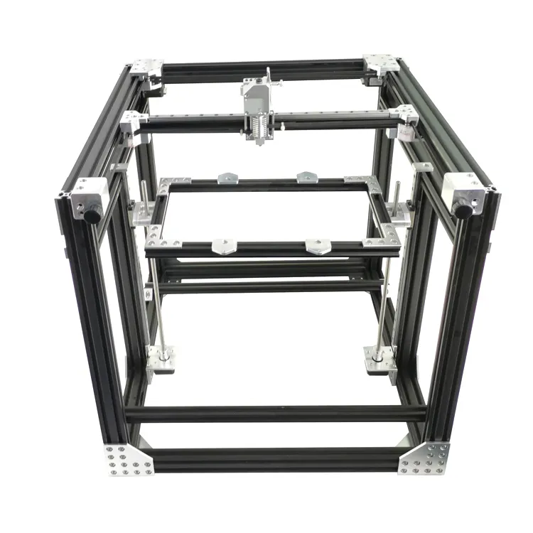 GIULY All Metal BLV mgn Cube 3D Printer Frame Kit 2020 2040 Aluminum Extrusion Frame CNC Machining