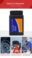 Herramienta de Diagnóstico OBD ELM327, Detector de Batería para Auto, Lector de Códigos, WiFi Universal, Escáner OBD2 WiFi