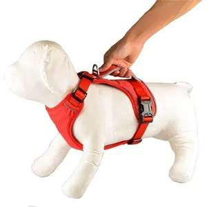 Manufacturers Nylon Soft Sponge Padded Soft Handle Personalized Custom Logo Pet Dog Harness Dog Vest