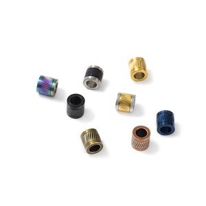 Stainless Steel Jewelry Fittings 6MM <strong>Large</strong> Hole Cylindrical <strong>Bead</strong> <strong>Bracelet</strong> <strong>Bead</strong> Fittings Leather <strong>Bracelet</strong> Separator <strong>Bead</strong> - Product Image 2