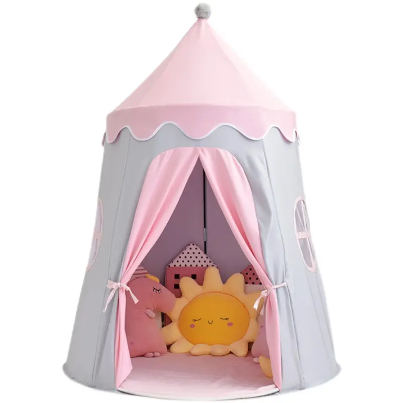 خيمة نوم للأطفال جميلة ومحبوبة على شكل قلعة الأميرة، خيمة منزل للأطفال، خيمة للبنات