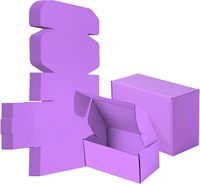 Boîte cadeau de luxe en papier violet avec votre logo boîte d'expédition vide recyclée pour le maquillage des cheveux boîte d'emballage cosmétique en papier en gros