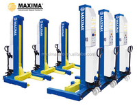 Promotion : Pont élévateur hydraulique mobile MAXIMA FC75W à quatre colonnes, robuste, sans fil, réglable, pour levage de personnel