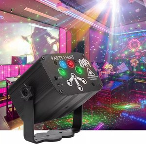 Ysh Pin Hoạt Động DJ Disco Đèn Sân Khấu 128 Mô Hình Laser Chiếu Điều Khiển Từ Xa RGB Chế Độ Cho KTV Bar Đảng Xe Trang Trí - Product Image 2