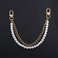 Élégant Charme de Sac en Chaîne de Perles Style Vintage, Accessoire Décoratif pour Sac Fourre-tout, Sac Bandoulière, Bijou de Mode DIY, Porte-clés