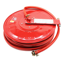 Tuyau d'incendie XF de haute qualité avec dévidoir télescopique mural en PVC/Acier/Laiton/Caoutchouc, type manuel/automatique, rouge laiton