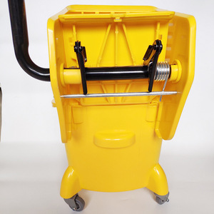 Chariot de nettoyage ménager avec essoreuse, chariot essoreur épaissi, seau essoreur manuel pour hôtel, seau à serpillière, seau pour chariot de nettoyage - Product Image 3
