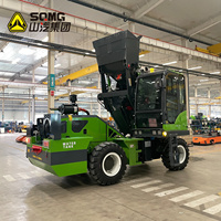 Équipement de construction multifonctionnel 2m³ 2.6m³ 3m³ 270 °   Camion malaxeur à béton auto-alimenté à tambour rotatif