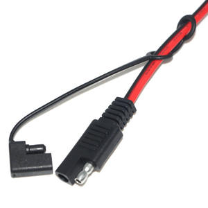 SAE bağlantı kablosu 18AWG 0.3M 2Pin SAE hızlı bağlantı kes tak GÜNEŞ PANELI araba motosiklet için - Product Image 2