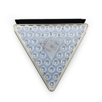 Feux d'urgence pour camion Maidsail 24V, feux triangulaires clignotants pour remorque, feux de brouillard LED, feux arrière