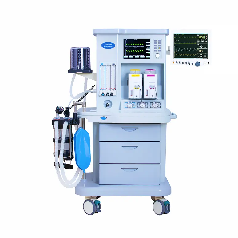 Medical ICU GSM-IIIC With Patient Monitor Equipment Anesthesia Machine For Surgical Operations