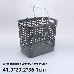 <strong>Large</strong> Plastic Laundry <strong>Basket</strong> for Students Dormitory Dirty Clothes <strong>Storage</strong> Bin for Bathroom Use - Product Image 5