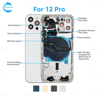 Coque arrière STAROZON pour iPhone 12 Mini Pro Max, remplacement du boîtier du téléphone avec câble flexible d'origine préinstallé